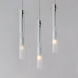 Pipette LED 11.75 inch Polished Chrome Multi-Light Pendant Ceiling Light