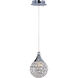 Brilliant 1 Light 5 inch Polished Chrome Mini Pendant Ceiling Light