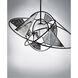 Astro LED LED 18 inch Black/Stainless Steel Single Pendant Ceiling Light