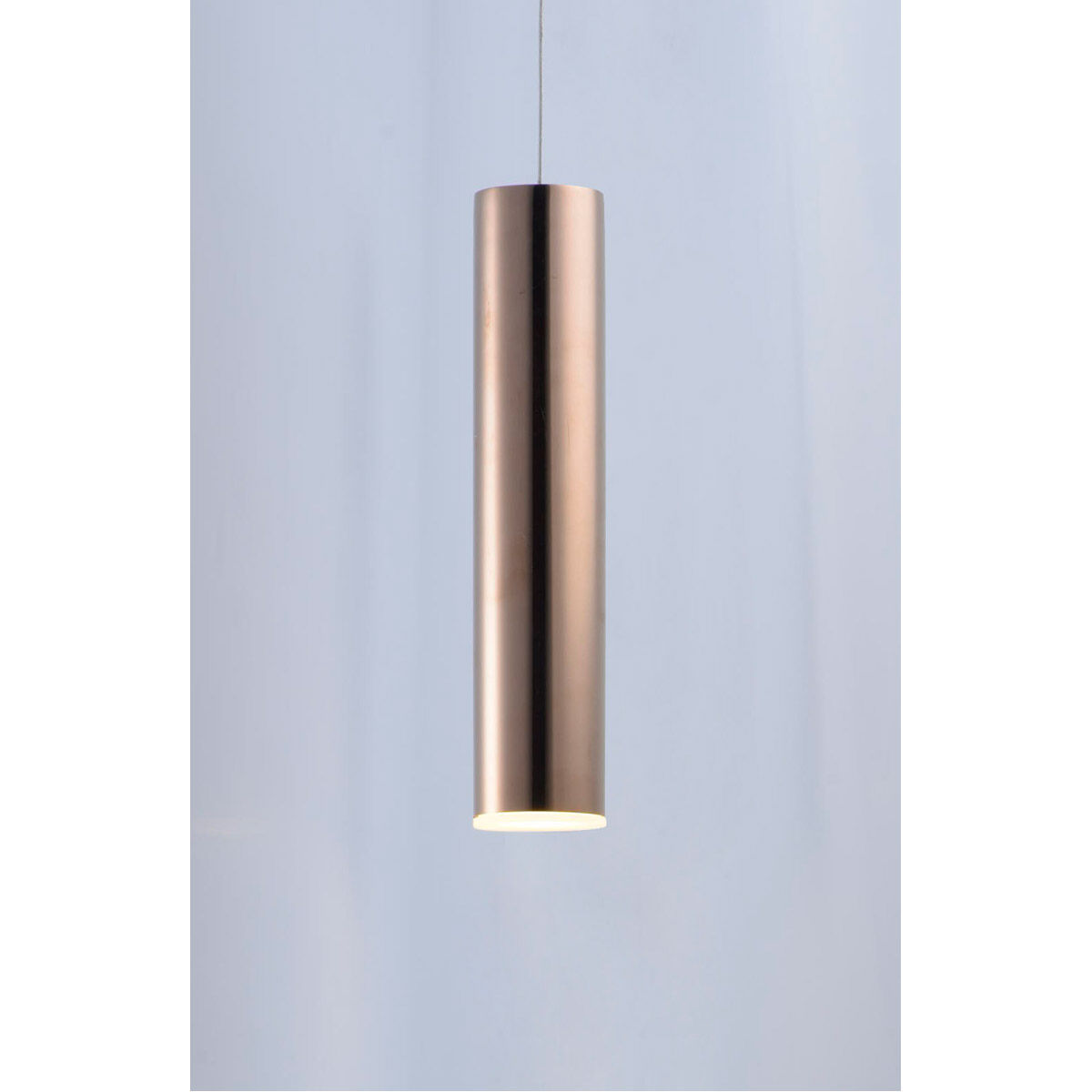 Flute LED 2.5 inch Rose Gold Mini Pendant Ceiling Light