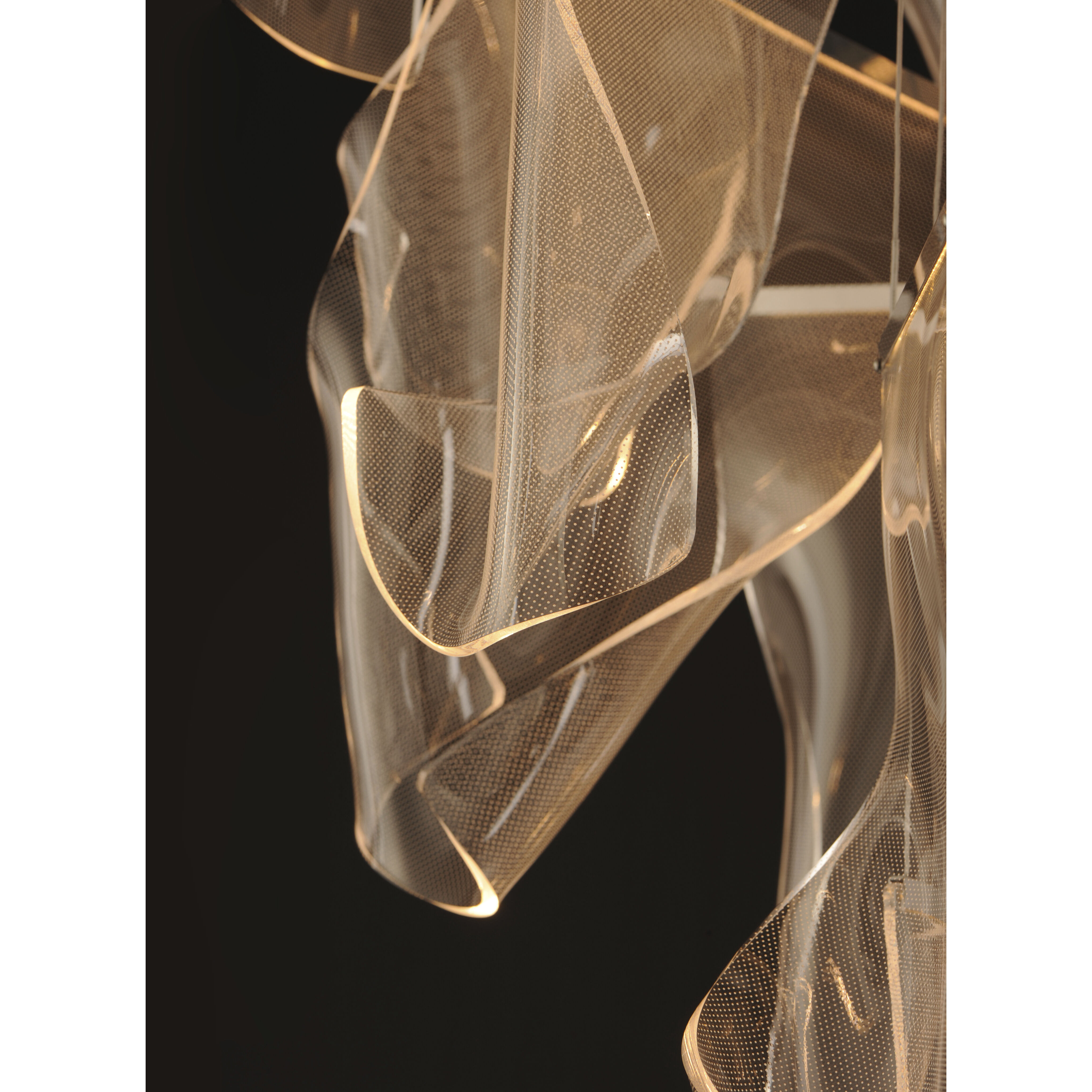 Rinkle LED 21.5 inch Brushed Gunmetal Multi-Light Pendant Ceiling Light