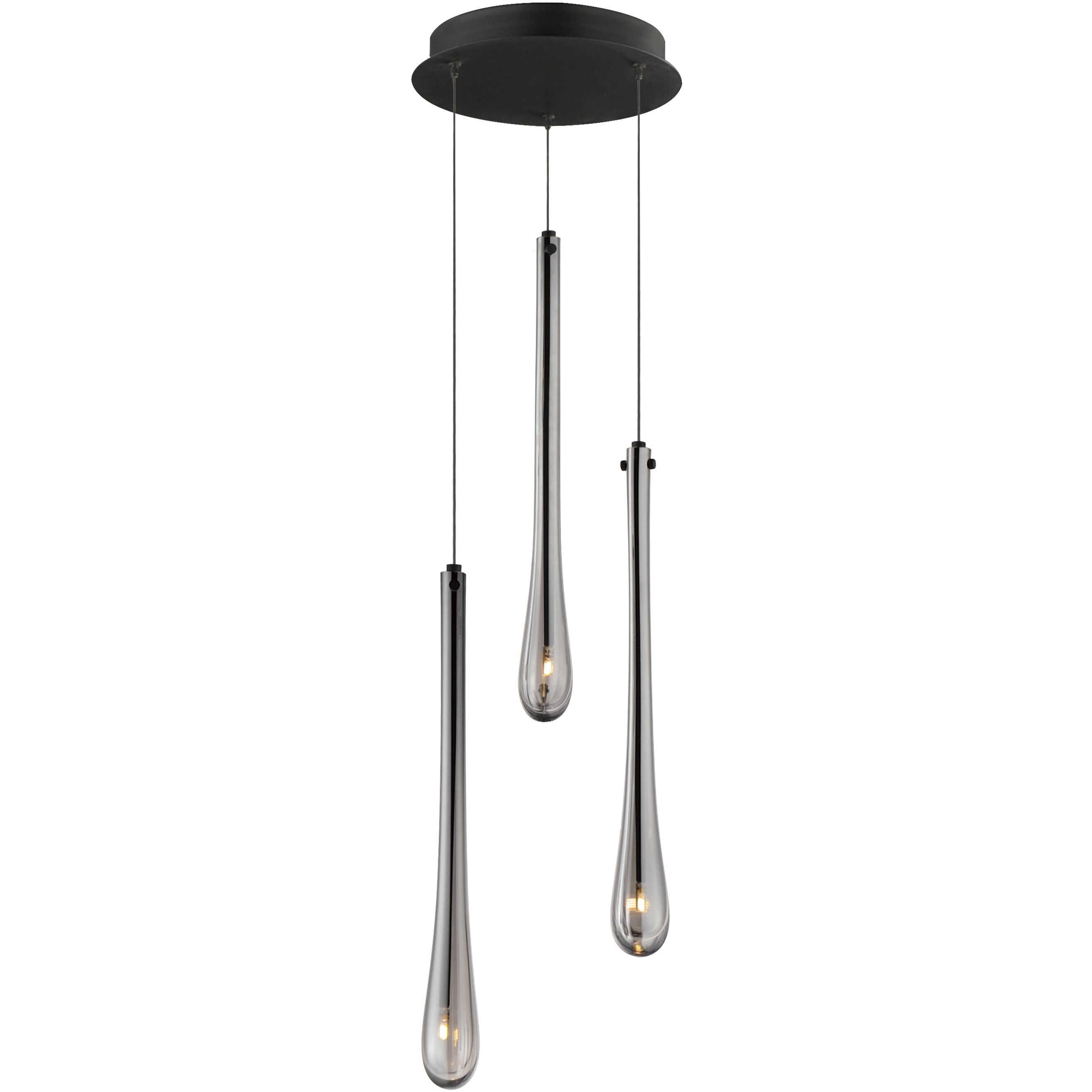 Stillo LED 10 inch Black Multi-Light Pendant Ceiling Light
