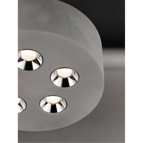 Peg LED 7.25 inch Gray Flush Mount Ceiling Light