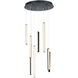 Hover LED 18 inch Black Multi-Light Pendant Ceiling Light