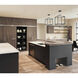 Chamber LED 23.75 inch Black and Gold Single Pendant Ceiling Light