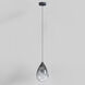Dewdrop LED 7.75 inch Black Single Pendant Ceiling Light