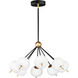 Quest LED 29 inch Black and Gold Pendant System Ceiling Light