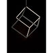 4 Square LED 20.5 inch Black Single Pendant Ceiling Light