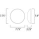 Alumilux Dune LED 7.75 inch Satin Aluminum Outdoor Wall Mount