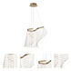 Tartan LED 10 inch Brushed Champagne Single Pendant Ceiling Light