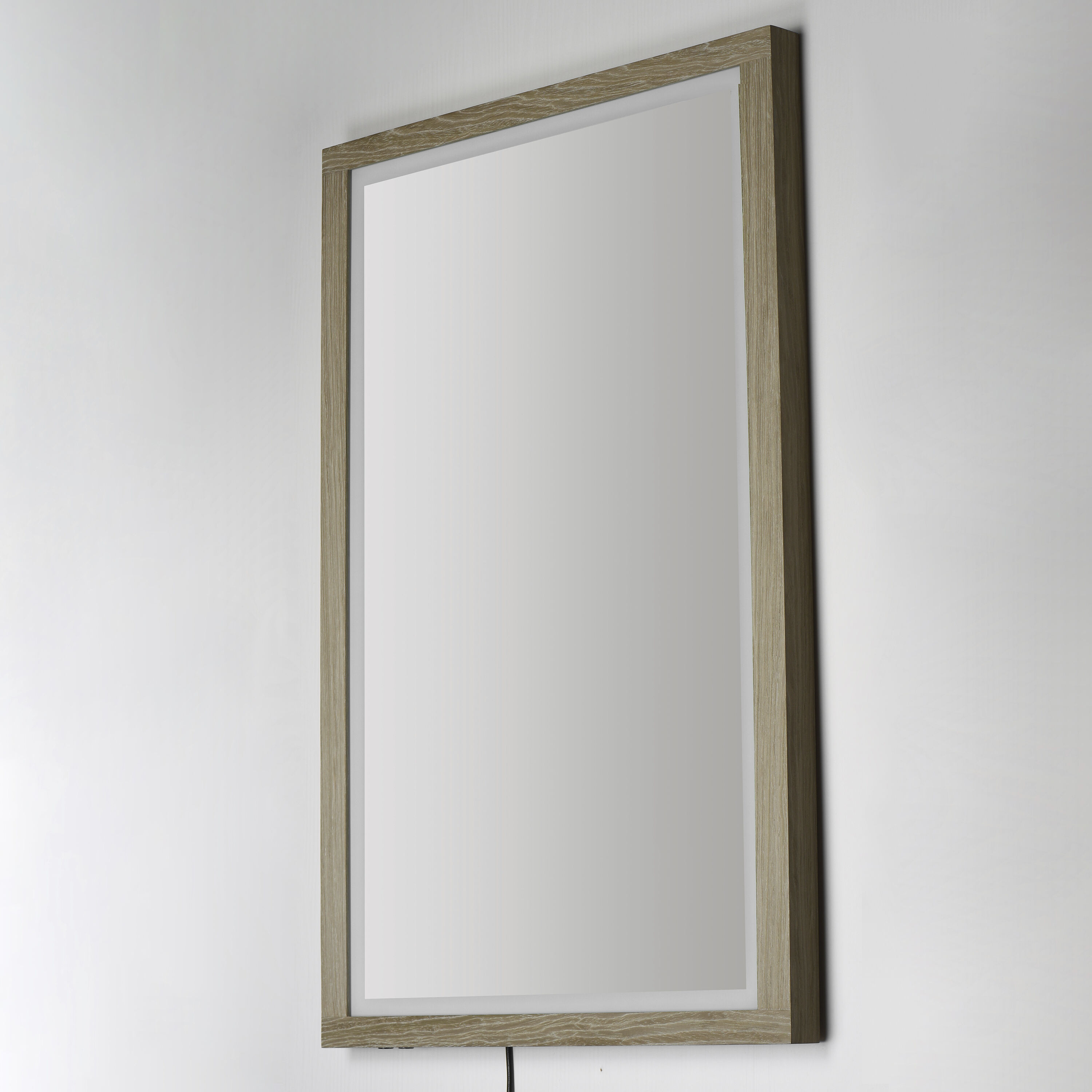 Sawyer 48 X 32 inch Oak LED Wall Mirror