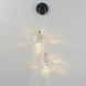 Pebble LED 4.75 inch Black and Polished Gold ADA Wall Sconce Wall Light in Clear Crystal