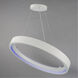 iCorona WiZ LED 36.5 inch Matte White Suspension Pendant Ceiling Light