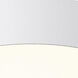 Echo LED 24 inch White and Black Flush Mount Ceiling Light in White/Black