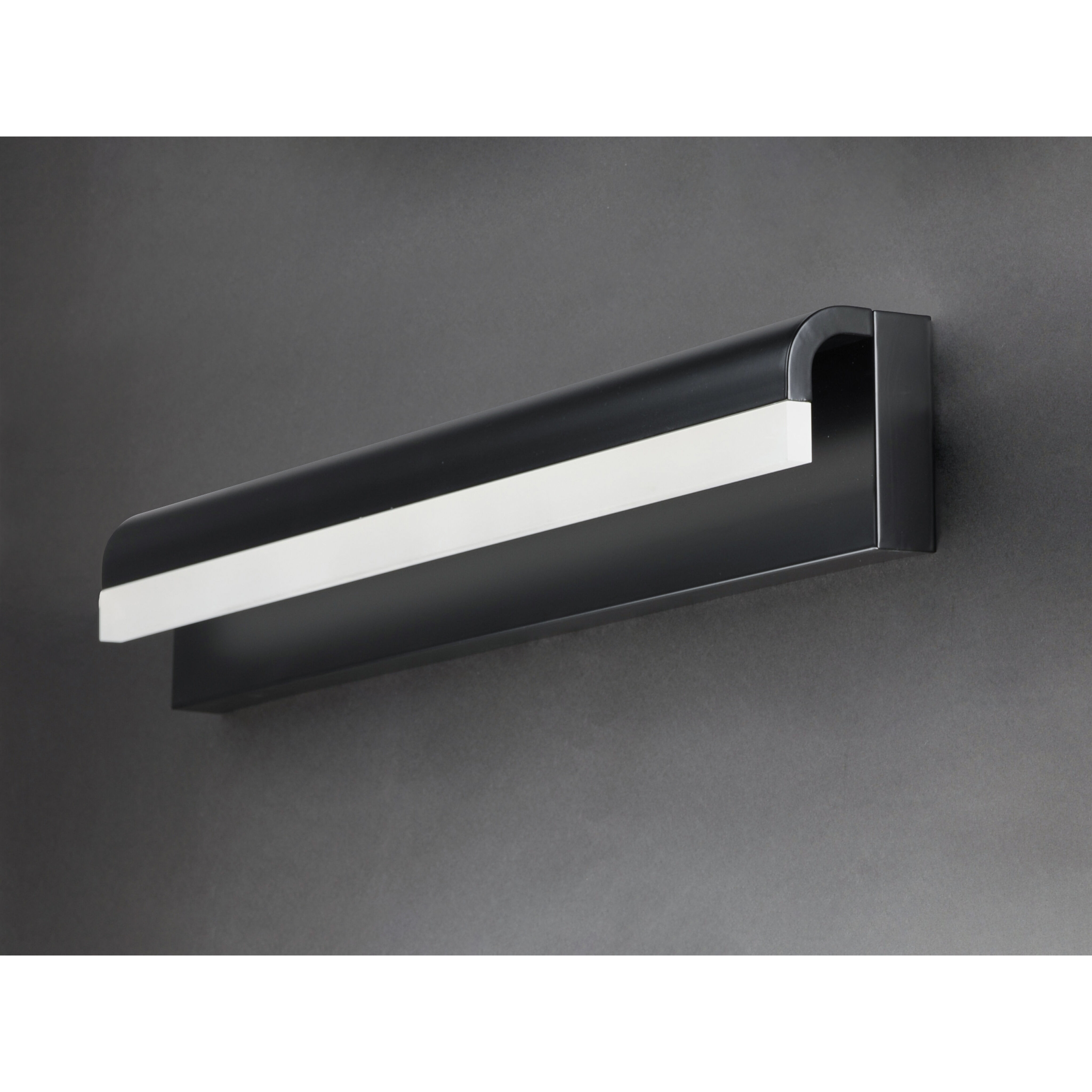 Waterfall LED 30 inch Black Bath Vanity Light Wall Light