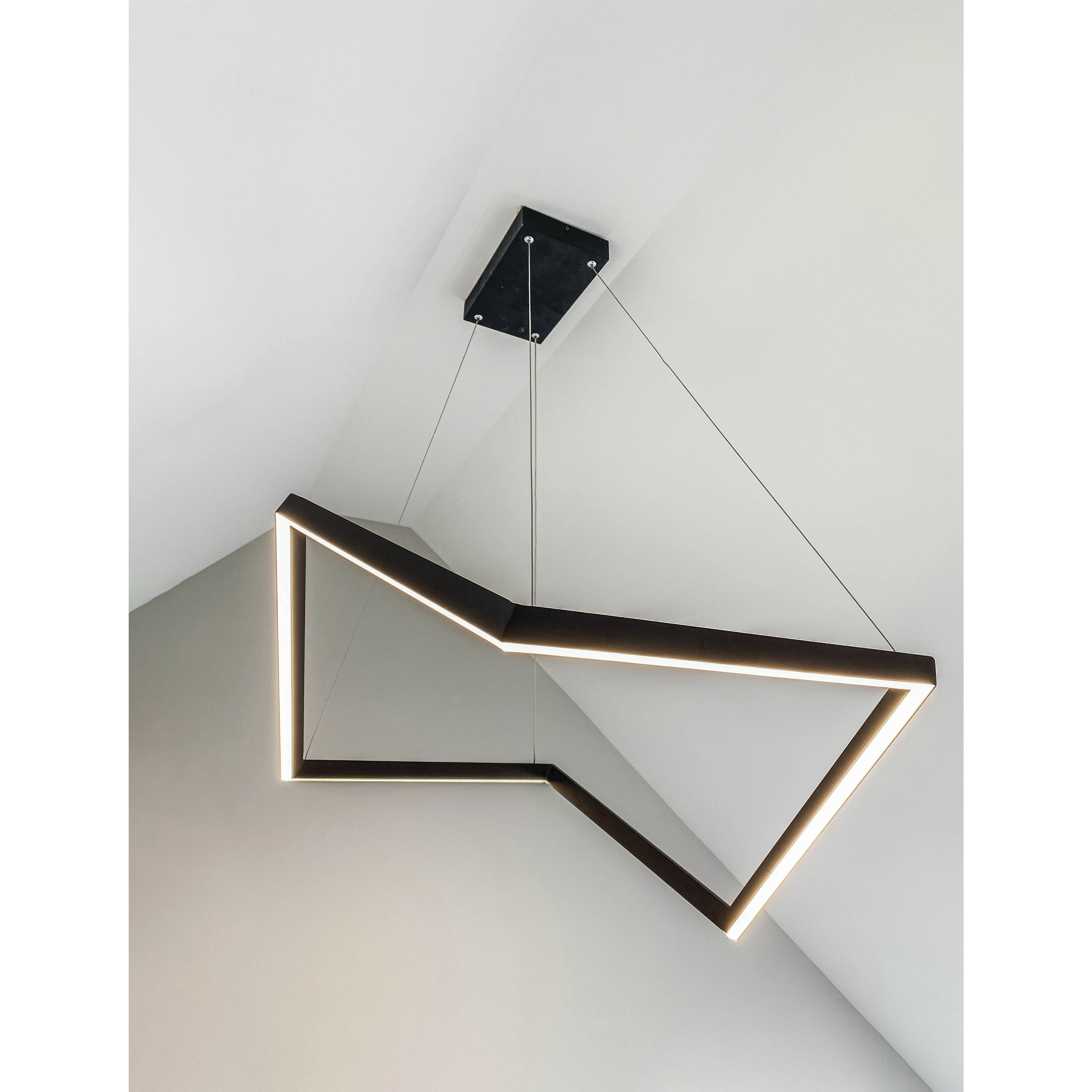 Stealth LED 21.25 inch Black Single Pendant Ceiling Light