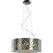 Inca LED 23.5 inch Polished Chrome Multi-Light Pendant Ceiling Light in Clear/White