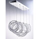 Charm LED 37.25 inch Polished Chrome Linear Pendant Ceiling Light