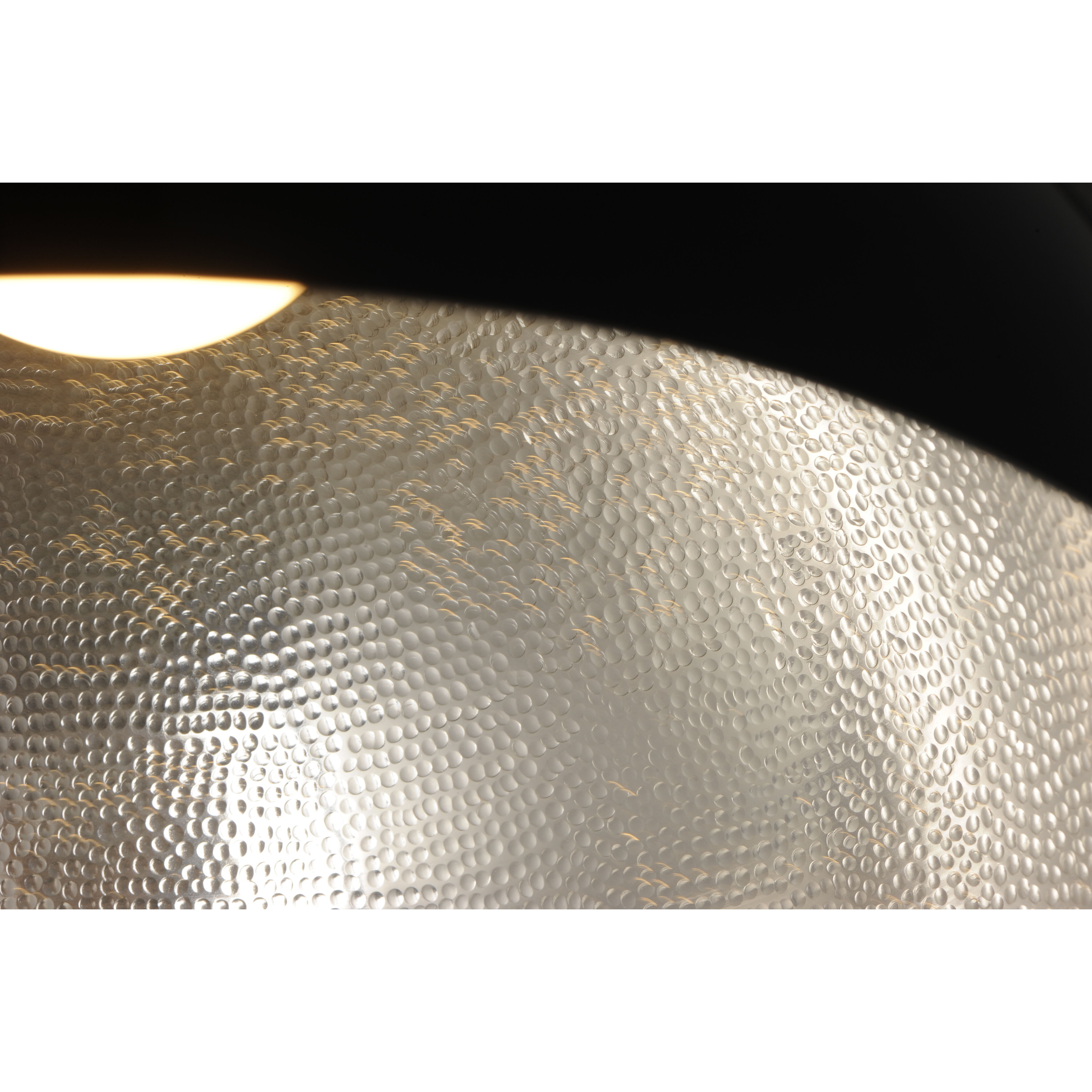 Hemisphere LED 31 inch Gloss Black and Aluminum Single Pendant Ceiling Light