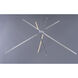 Alumilux Aster LED 44.5 inch Satin Aluminum Multi-Light Pendant Ceiling Light