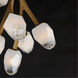 Blossom LED 19.25 inch Natural Aged Brass Multi-Light Pendant Ceiling Light