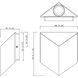 Fractal LED 7.5 inch Black Outdoor Wall Mount
