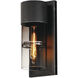 Smokestack LED 13.75 inch Black Outdoor Wall Mount