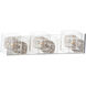 Gem 3 Light 22 inch Polished Chrome Bath Vanity Light Wall Light in Silver