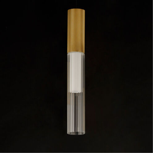 Reeds LED 2.25 inch Gold Single Pendant Ceiling Light