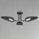 Marsh LED 32 inch Black Flush Mount Ceiling Light