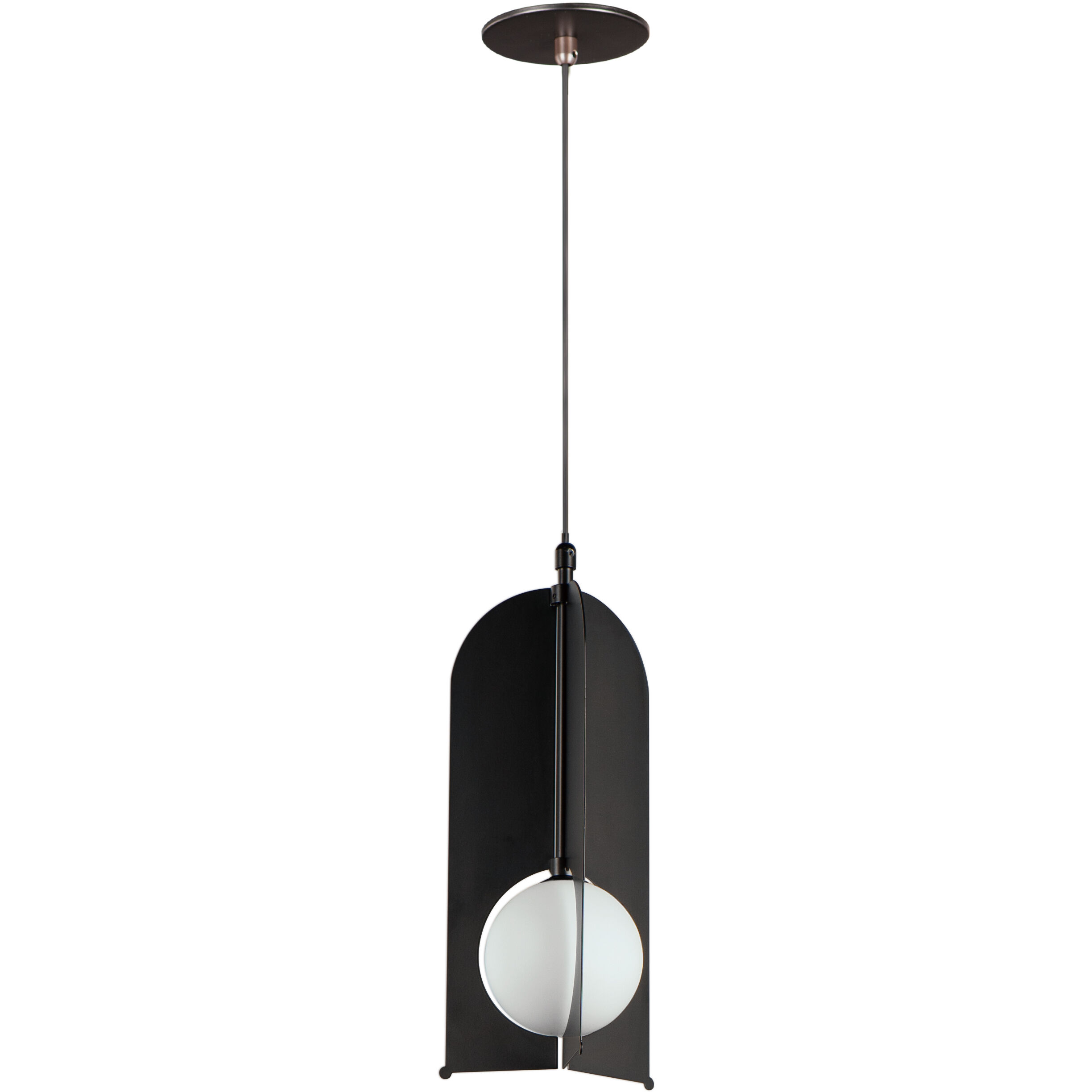 Pendulum LED 7.5 inch Black Mini Pendant Ceiling Light