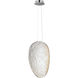 Moonscapes LED 6 inch Polished Chrome Single Pendant Ceiling Light