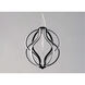 Aura LED 12 inch Black Single Pendant Ceiling Light