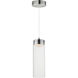 Highball Satin Nickel Multi-Light Pendant Ceiling Light in Clear