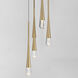 Pierce LED 13 inch Gold Multi-Light Pendant Ceiling Light