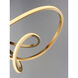 Perpetual LED 24.5 inch Brushed Champagne Single Pendant Ceiling Light