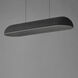 Wimbledon Linear Pendant Ceiling Light in Dark Grey