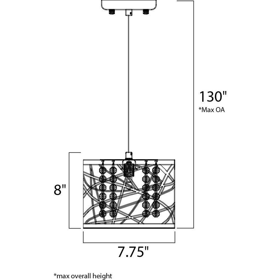 Inca 1 Light 7.75 inch Bronze Mini Pendant Ceiling Light in Cognac