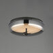 Voto LED 12 inch Gunmetal Flush Mount Ceiling Light in Graduating Smoke