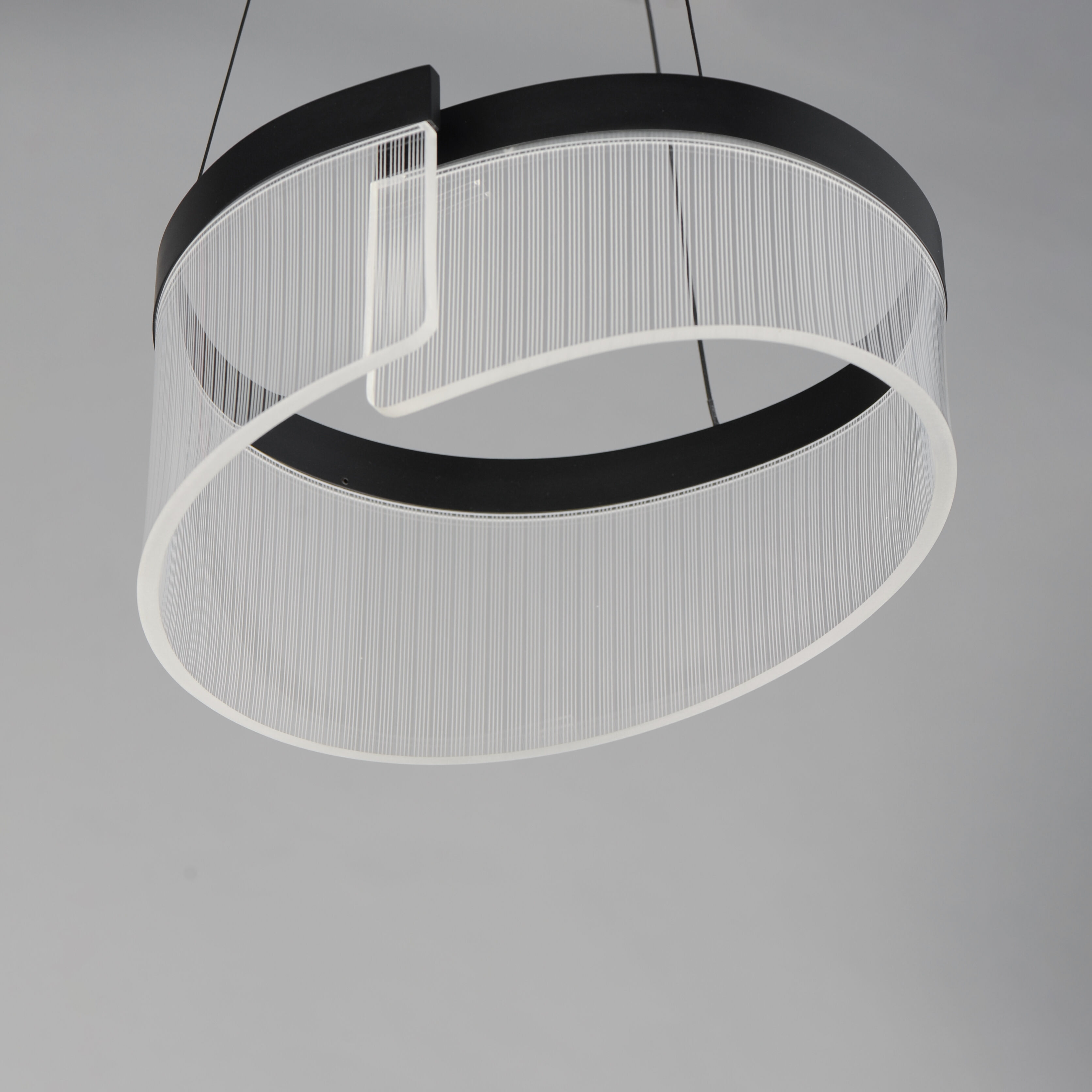 Sonata LED 13 inch Black Suspension Pendant Ceiling Light