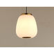 Soji LED 7 inch Black and Gold Single Pendant Ceiling Light