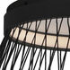 Loom LED 22.75 inch Black Flush Mount Ceiling Light