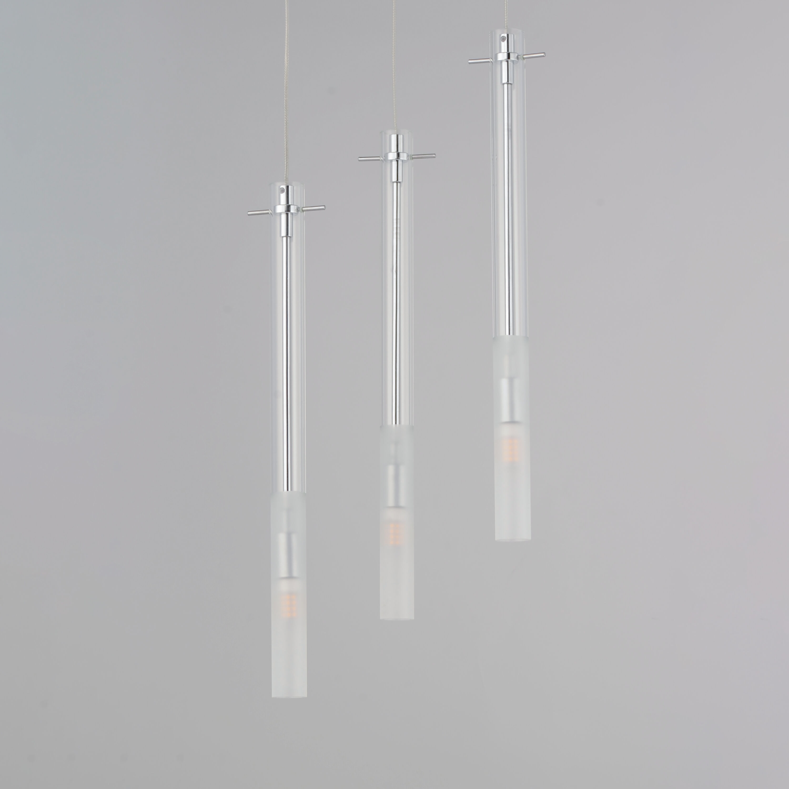 Pipette LED 11.75 inch Polished Chrome Multi-Light Pendant Ceiling Light