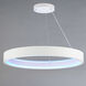 iCorona WiZ LED 36.5 inch Matte White Suspension Pendant Ceiling Light