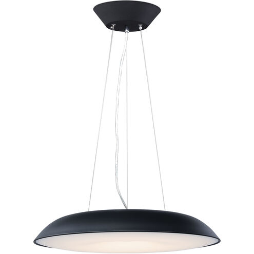 Dimple LED 23.5 inch Black Single Pendant Ceiling Light