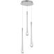Stillo LED 10 inch Satin Nickel Multi-Light Pendant Ceiling Light