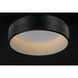iQ FoH LED 17.75 inch Brushed Black Flush Mount Ceiling Light