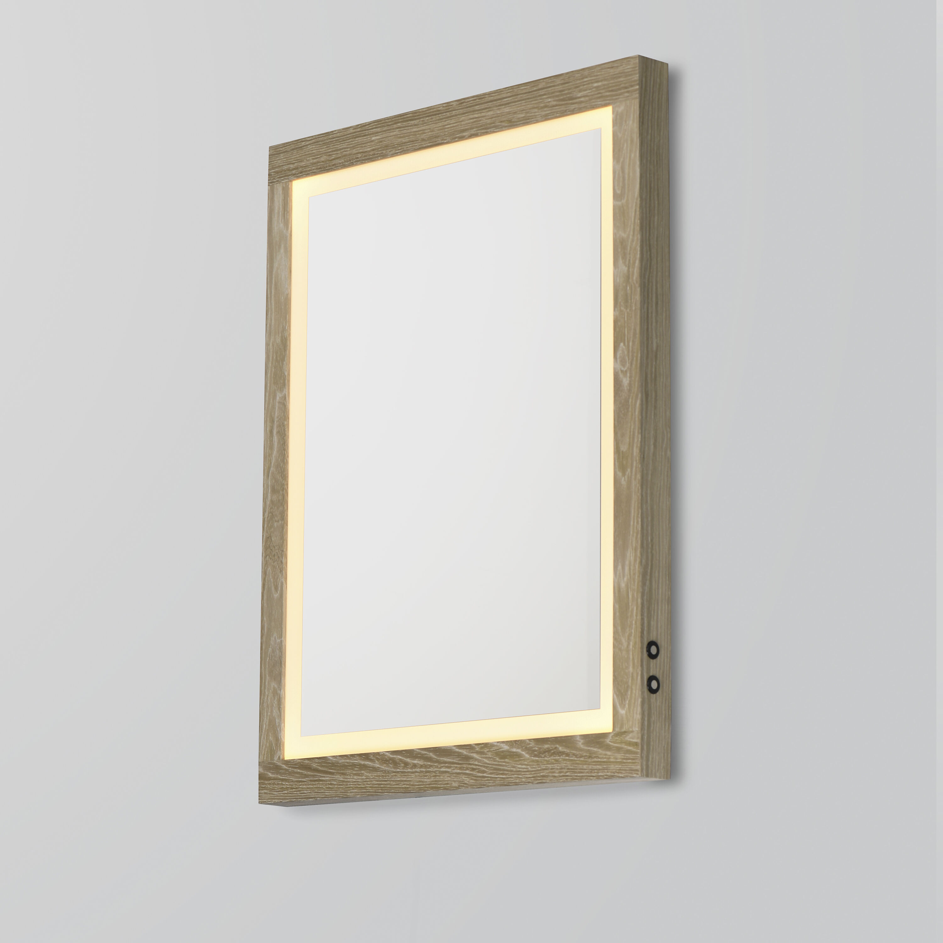 Sawyer 32 X 24 inch Oak LED Wall Mirror