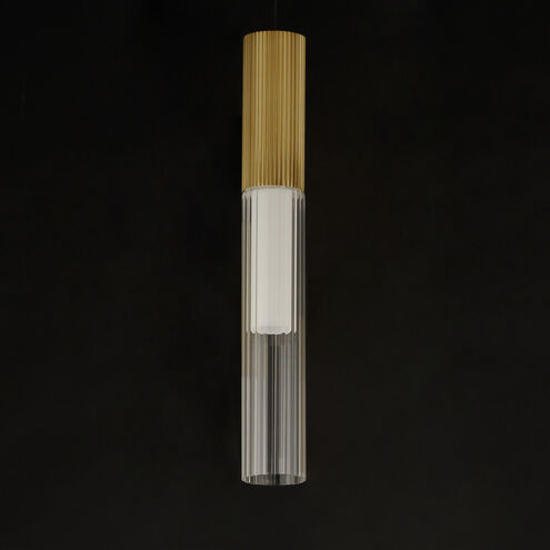 Reeds LED 2.25 inch Gold Single Pendant Ceiling Light