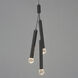 Allumettes LED 7.75 inch Black Multi-Light Pendant Ceiling Light